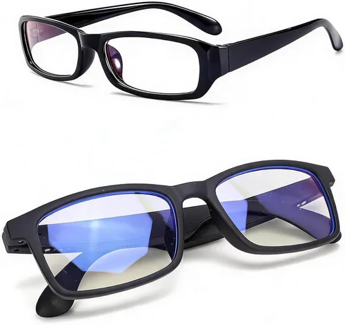 Bewinner Lentes inteligentes con altavoces y micrófono, lentes de sol Bluetooth5.3 con bloqueo de luz azul, asistente de voz táctil, gafas