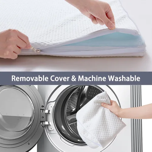 Miniatura 5 de Lisara Colchón para Moisés de Bebé, 30 x 18 pulgadas, Colchón de Espuma Viscoelástica de Gel de Doble Cara para Moisés con Cubierta Impermeable