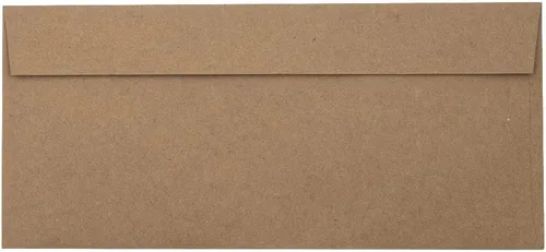Miniatura 3 de LUXPaper Sobres de factura de doble ventana, despegar y prensar, 4 1/8 pulgadas x 9 1/8 pulgadas, bolsa de comestibles marrón, 70 libras, texto