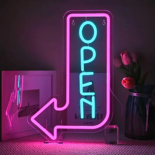 Miniatura 9 de Looklight Letrero de neón para barbería, señal de poste de barbero con LED, luces de neón para decoración de pared, señal de neón para estación