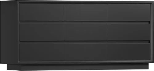 Miniatura 12 de TEENFON 55" Dresser for Bedroom with 6 Drawers, Dressers & Chests of Drawers with Curved Profile Design, 6 Drawer Dresser, Bedroom Dressers, Wood