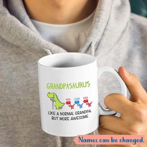 Miniatura 2 de Tazas con fotos personalizadas para abuelo, regalo para el mejor abuelo del mundo, taza de café personalizada para abuelo, taza para abuelos