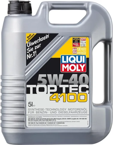 Miniatura 3 de LIQUI MOLY Top Tec 4100 SAE 5W-40 1 L Aceite de motor totalmente sintético SKU: 2329