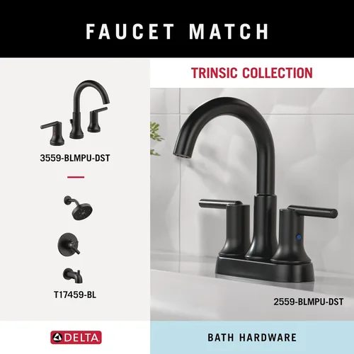 Miniatura 5 de Delta Trinsic (1-Paquete) Soporte de Papel Higiénico Negro Mate para Rollo de Paños para Organización y Almacenamiento de Baño Soporte de Papel