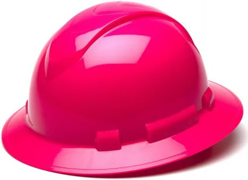 Miniatura 5 de Texas America Safety Company Casco duro RIDGELINE de ala completa con ajuste de perilla de 6 puntos y bolsa Azul ventilado