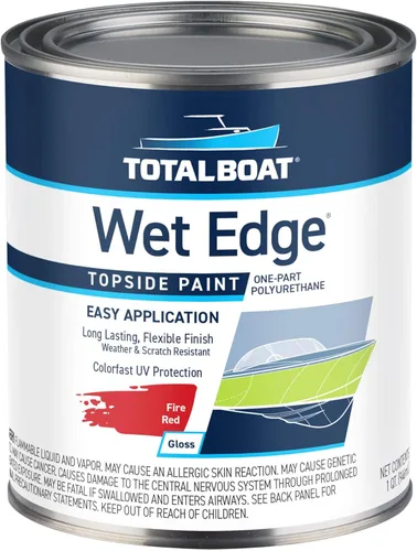 Miniatura 44 de TotalBoat Wet Edge Topside Pintura Marina de Poliuretano Premium Recubrimiento para Barcos, Casas Rodantes, Molduras Exteriores, Fibra de Vidrio