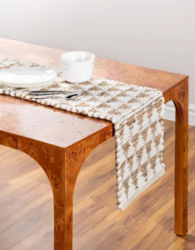 Miniatura 10 de Unique Loom Chindi Jute Collection - Alfombra de área (2 pies 2 pulgadas x 6 pies 1 pulgada, blanco/natural)