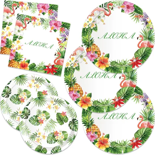 Miniatura 10 de Servilletas de papel de cumpleaños de grano de madera, vajilla desechable de madera maciza natural, suministros para fiestas, juegos de cubiertos