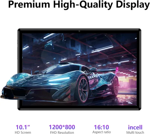 Miniatura 4 de Tabletas Android 2024, nueva tableta desbloqueada Octa-Core Android 13 con ranura para tarjeta SIM, 128 GB ROM+4 GB RAM, cámara de 10 pulgadas, 5