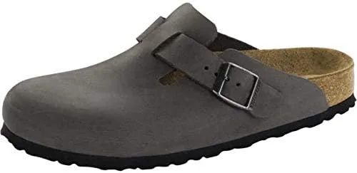 Miniatura 2 de Birkenstock Zuecos ''Boston'' de cuero en hierro 35.0 EU N, Iron