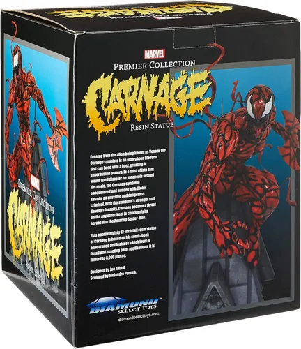 Miniatura 5 de DIAMOND SELECT TOYS Marvel Premier Collection: Estatua de resina Carnage, multicolor, 12 pulgadas