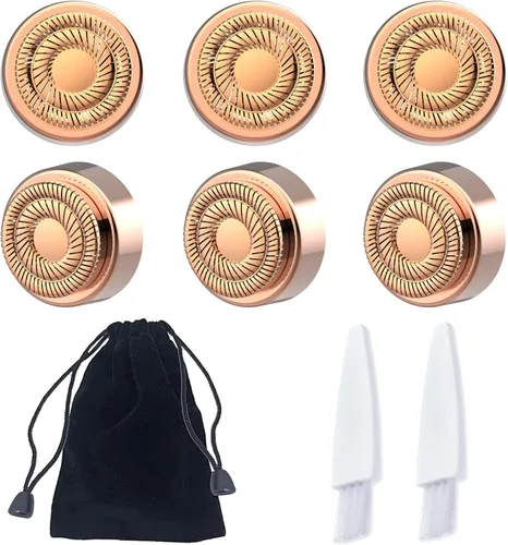 LinMei Cabezales de repuesto para depilación facial para mujer, generación 2 para acabado táctil, herramienta de eliminación de vello facial Rose