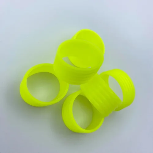 Miniatura 7 de 15 colores disponibles Buena elasticidad 8-45 piezas de raqueta de tenis/paletas de pickleball/squash anillo de silicona raqueta agarre bandas
