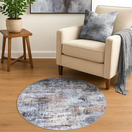 Miniatura 801 de IOHOUZE Alfombra abstracta lavable de 3 x 12 pies para pasillos, antideslizante para cocina, camino de entrada de lana sintética para interiores