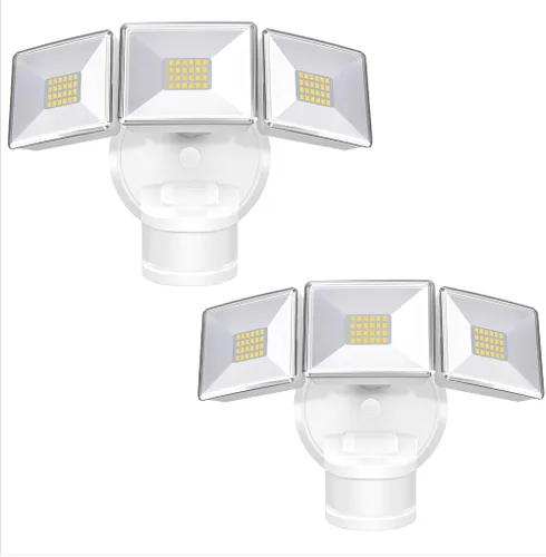Miniatura 11 de OREiN Luz de inundación con sensor de movimiento al aire libre, luz de seguridad LED de 26W 3500LM, detección de 240° 40 pies, modos de anochecer a