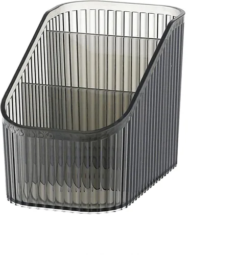 DASITON Soporte para brochas de maquillaje de gran capacidad, taza para brochas de maquillaje de 3 ranuras, soporte para brochas de maquillaje a