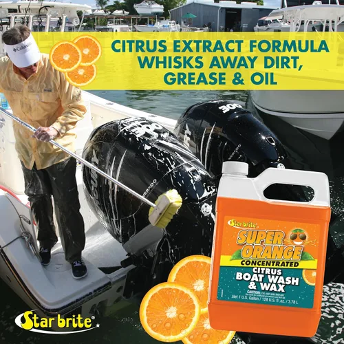 Miniatura 4 de STAR BRITE Jabón y cera para barcos cítricos súper naranja - Fórmula concentrada prémium para un brillo y protección definitivos