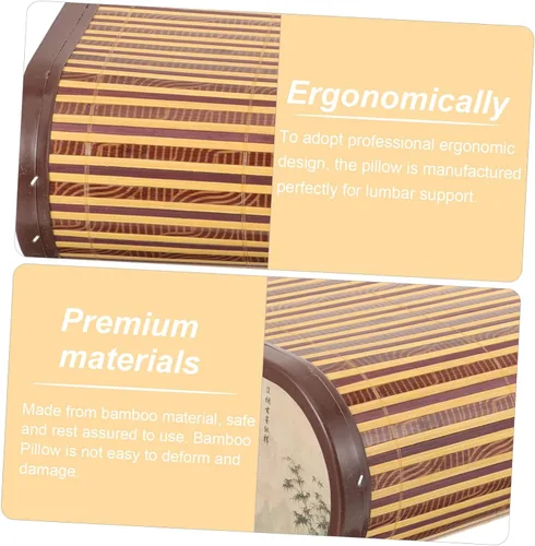 Miniatura 5 de Almohada hueca de verano Almohadas frescas de madera de verano s Rattan cama masaje Mat sudor sala de vapor transpirable para personas mayores China
