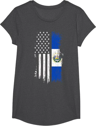 Miniatura 49 de Camiseta de la bandera de Estados Unidos salvadoreño - Camiseta de El Salvador USA