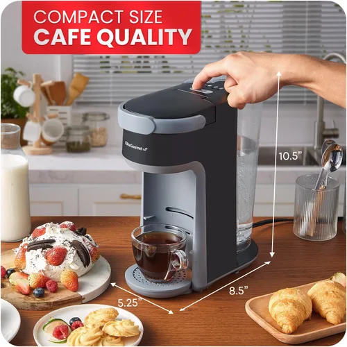 Miniatura 6 de Elite Gourmet EHC323 - Cafetera de cápsulas 2 en 1 con tecnología de preparación rápida, capacidad de preparación de 6 ~ 12 onzas, K-Cups y molidos