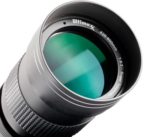 Miniatura 3 de Ultimaxx 16.535-31.496 in (840-1600) f/8.3-16 lente de zoom teleobjetivo HD para Nikon D3300, D3400, D3500, D5000, D5200, D5300, D5600, D7200