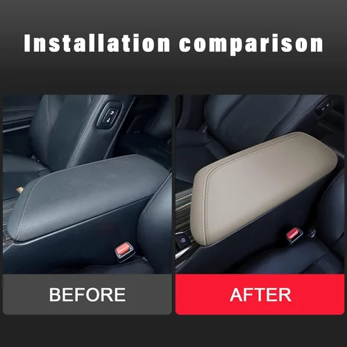 Miniatura 5 de AOMSAZTO Fundas de consola para Toyota Camry 2018-2022 2023 2024 fundas para reposabrazos para Toyota Camry Beige
