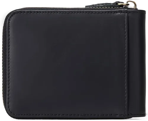 Miniatura 6 de Carteras GOIACII para hombres de cuero genuino con bolsillo frontal RFID con cierre de cremallera Bifold con tarjetero RFID, Zip Around, Bifold