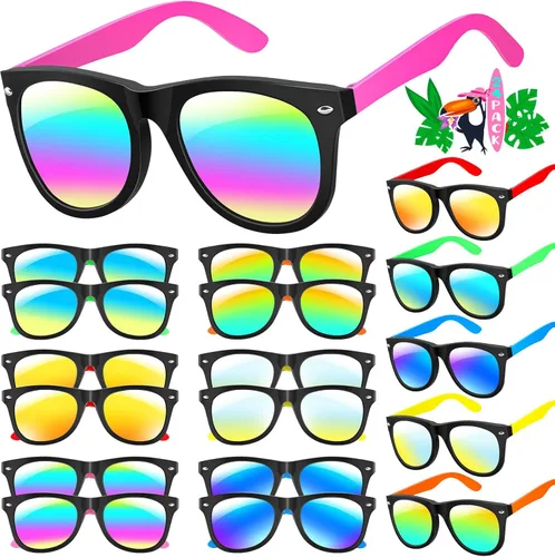Miniatura 17 de Gafas de sol para niños a granel, gafas de sol de neón con protección UV400, niños y niñas, recuerdos de fiesta para niños, suministros de fiesta
