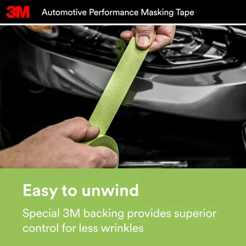 Miniatura 6 de 3M - Cinta adhesiva para acabado automotriz, 06654, 1 rollo de 1.417 pulgadas x 180.4 pies
