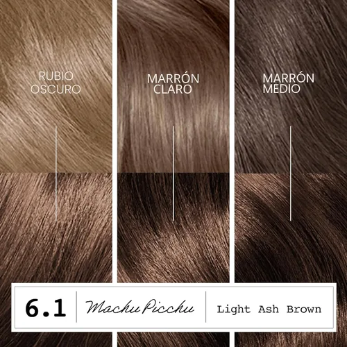 Miniatura 7 de Clairol ColorStrong - Tinte de cabello permanente sin amoniaco, color ceniza claro 6.1 - Color de cabello Machu Picchu, paquete de 1 unidad 6.1