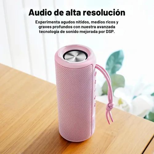 Miniatura 2 de MIATONE Boombox Altavoz Bluetooth Portátil para Exteriores Impermeable Altavoces Inalámbricos Regalos para Mujeres Madres Mamá Esposa Ella - Rosa