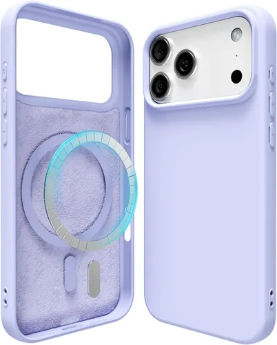 Miniatura 84 de oakxco Funda de silicona para iPhone 12 Pro Max, magnética, compatible con carga inalámbrica Magsafe, cubierta protectora de goma suave y delgada