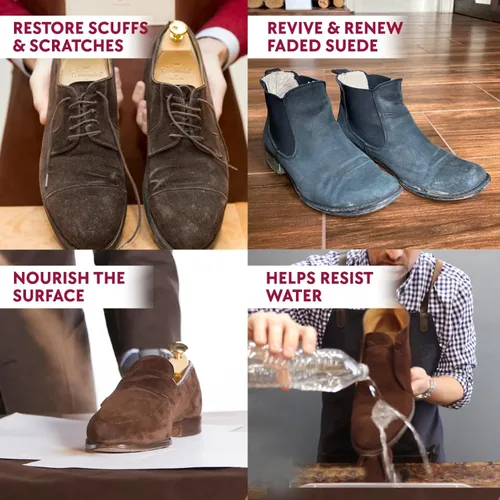 Miniatura 3 de Tarrago Restaurador de color nubuck y gamuza Restaura el gamuza desteñida para tenis, zapatos, botas, chaquetas, bolsos y más. El color de gamuza