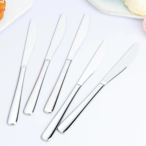 Miniatura 7 de Juego de cuchillos de mantequilla de 36 piezas, cuchillo de mantequilla de 9 pulgadas, juego de cuchillos de cena de acero inoxidable de grado