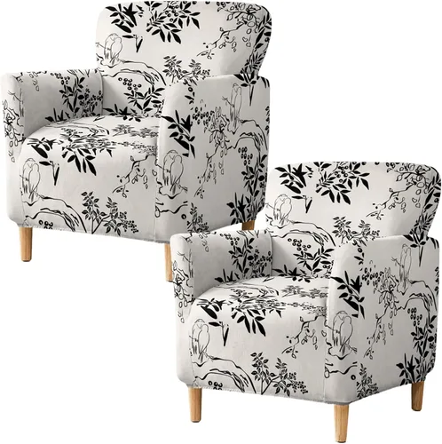 Miniatura 16 de HAOYONG - Funda elástica de terciopelo para silla de banquete, fundas para sillas de 1 pieza, fundas para sillones de sofá, funda suave para sillón