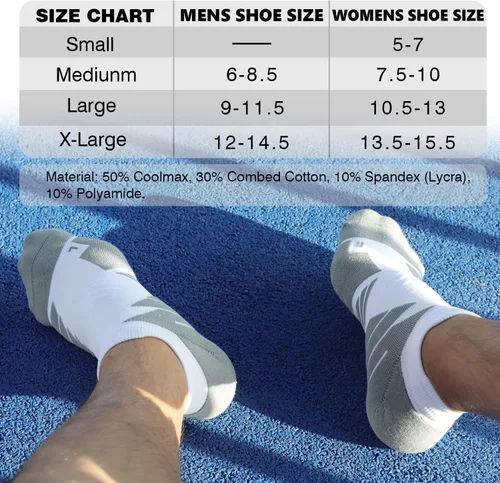 Miniatura 6 de Calcetines Coolmax deportivos antiampollas que absorben las ampollas, sin costuras, antiolor
