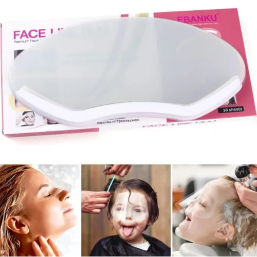 Miniatura 9 de EBANKU 100 viseras de ducha Microblading, protector de protección de ducha de cejas, gafas de ducha, cubierta facial, visera de baño para adultos