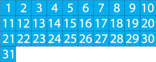 Miniatura 12 de Imanes de fecha de calendario – Negro, 0.75 x 0.75 pulgadas – DCM Solutions – Etiquetas magnéticas para pizarras blancas y superficies magnéticas