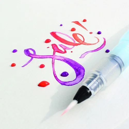 Miniatura 9 de Pincel de agua Pentel Arts Aquash, punta fina, Azul claro
