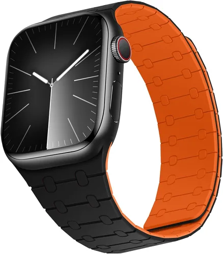 Miniatura 27 de Compatible con correa de Apple Watch de 49mm 46mm 45mm 44mm 42mm 41mm 40mm 38mm, correa de bucle magnético ajustable de silicona para iWatch Ultra