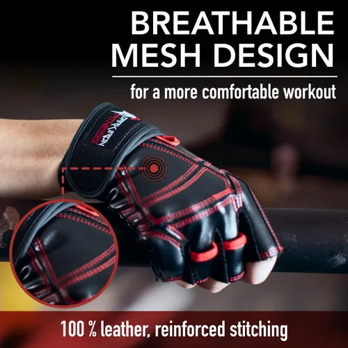Miniatura 5 de Guantes de entrenamiento para levantamiento de pesas, guantes de gimnasio para levantamiento de pesas para hombres y mujeres, para entrenamientos