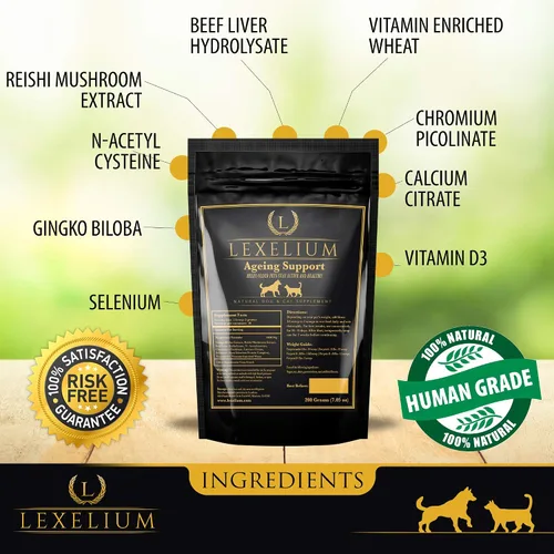 Miniatura 3 de Antioxidante para perros y gatos mayores, proporciona apoyo integral al hígado, hueso, cerebro e inmunidad, reduce los radicales libres, refuerzo