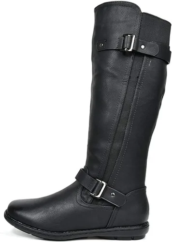 Miniatura 2 de DREAM PAIRS Botas altas hasta la rodilla para mujer, botas de invierno con forro de piel sintética de moda