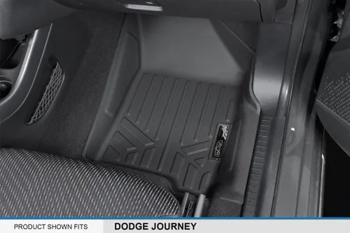 Miniatura 3 de MAXLINER - Juego de alfombrillas de primera fila para todo tipo de clima, compatibles con Dodge Journey 2010-2020