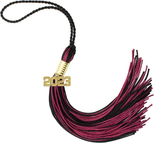 Miniatura 263 de Borla de graduación Aqua 2022, todos los colores escolares disponibles, fabricada en Estados Unidos
