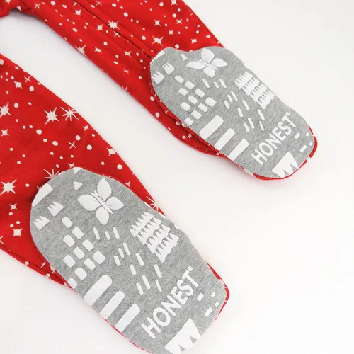Miniatura 5 de HonestBaby Pijama ajustada de algodón orgánico con pies