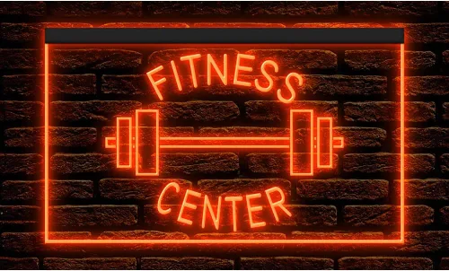 Miniatura 6 de 160034 - Letrero de neón con luz LED para gimnasio, sala de gimnasio, sala de gimnasio (12 x 8 pulgadas, 16 colores por control remoto)