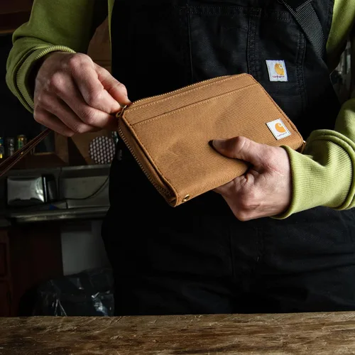 Miniatura 7 de Carhartt Carteras de embrague planas de lona casuales para mujer