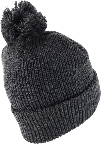 Miniatura 2 de Trendy Apparel Shop XXL - Gorro de invierno acanalado con pompones de gran