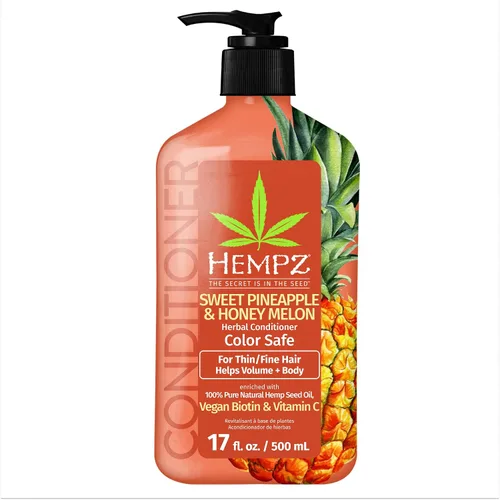 Miniatura 7 de Hempz Acondicionador de biotina – Original Light Floral & Banana – Para el crecimiento y fortalecimiento del cabello seco, dañado y teñido teñido